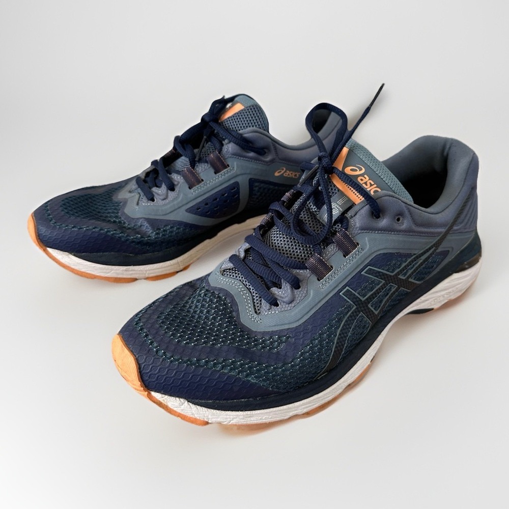 ASICS Women GT‎ 2000 6 Running Shoes Size 11.5 Blue Coral Athletic Sneaker T855N